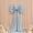 Light Blue, variant on Efavormart 7ft Giant Gold Velvet Bow Tie Décor for Weddings, Galas & Events - Oversized Decorative Backdrop Bow with Long Draping Tails