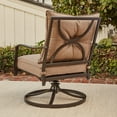 thumbnail image 6 of Hanover Palm Bay 3-Piece Outdoor Swivel Chat Set, 6 of 9