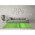 thumbnail image 3 of Ahgly Company Indoor Rectangle Abstract Green Modern Area Rugs, 2' x 5', 3 of 4