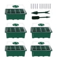 thumbnail image 1 of Bearachild Caja de propagación de invernadero, bandeja de propagación de plástico de 12 agujeros, Kit de inicio de plantas con etiqueta de planta y Jardín y Patio Bearachild HA023255-00, 1 of 1