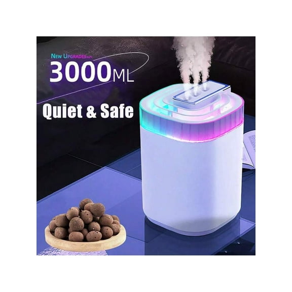 Ultrasonic Humidifiers For Bedroom Large Room Office Cool Mist Air Humidifier 3L