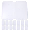 thumbnail image 1 of 30Pcs Transparent Book Film Waterproof Book Cover Plastic Book Protection Cover Book Film, 1 of 9