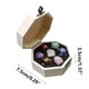thumbnail image 5 of Juego de piedras de cristal de colores mixtos - 9 gemas del tamaño de un pulgar para manualidades, amatista, sodalita, calcita amarilla, caja de almacenamiento de madera, 5 of 9