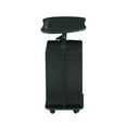 thumbnail image 6 of Pemberly Row Black Rolling Laptop Cart - Adjustable Height Desk with Storage, 6 of 12