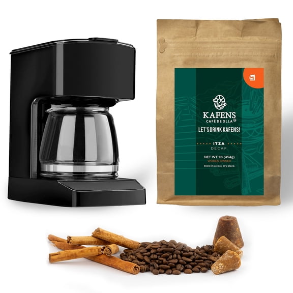 ITZA Café de Olla – Mexican Decaf Ground Coffee | Medium Roast | 1lb (16oz) | Made with 100% Organic Ingredients, Piloncillo Cane Sugar & Ceylon Cinnamon | Traditional Cinnamon Spiced Coffee