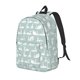 thumbnail image 1 of Disketp White Swan print Canvas Backpack Lightweight Travel Daypack Student Rucksack Laptop Backpack-, 1 of 5