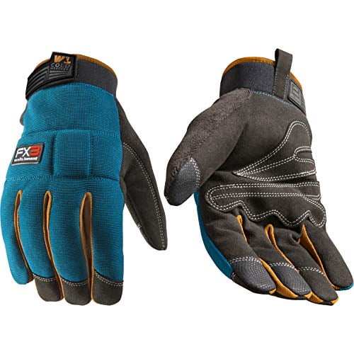 Men s FX3 Extreme Dexterity Blue Winter Work Gloves Extra Large Wells Lamont 7794 Walmart