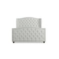 Marcella Tufted Wingback Queen Bed Bright White