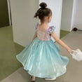 thumbnail image 2 of Vestido de Sirenita de Disney para niñas de 2, 4 y 8 años, disfraz de princesa Ariel, vestidos para niños, fiesta de cumpleaños de carnaval, conjuntos de ropa de sirena, 2 of 5