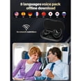 thumbnail image 3 of Auriculares con traducción en tiempo real mediante IA. 144 idiomas. Respuesta ultrarrápida. Traducción sin conexión para viajes, negocios y aprendizaje, 3 of 7
