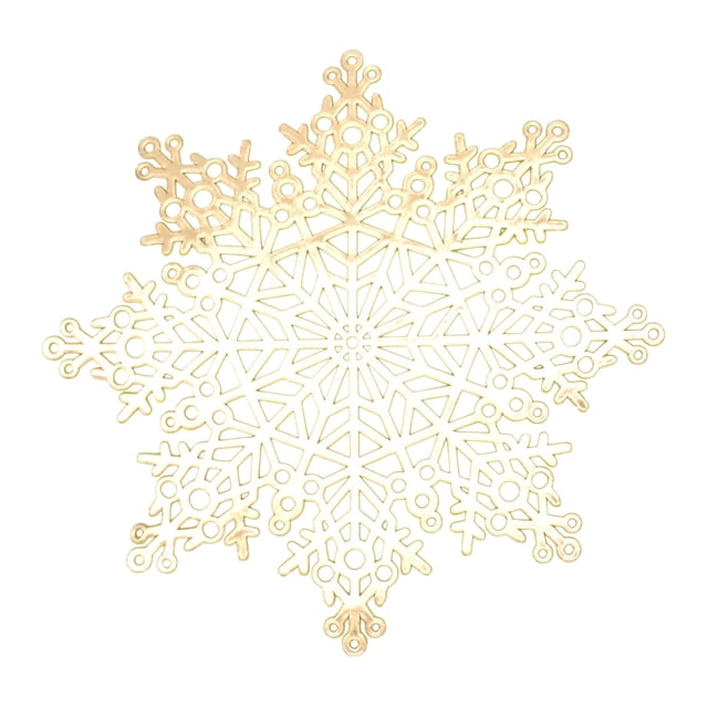 C Round Snowflake Placemats Washable Easy Clean Stain Heat Resistant Table Mats For Wedding Party Holiday Decorations Plastic Material Style C