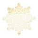 thumbnail image 2 of Manteles de Copo de Nieve Redondos de PVC lavable de 15 pulgadas | Dorado, rojo, plata | Mantilla de mesa resistente al calor y a las manchas | Diseño floral fácil de limpiar y hueco | Decoración de, 2 of 6