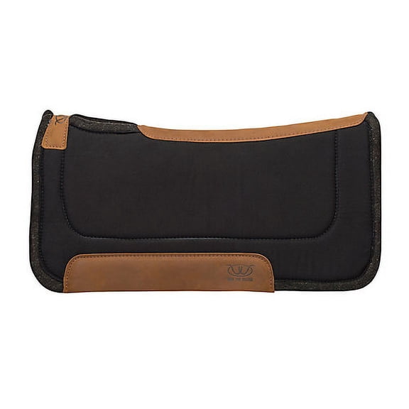 Weaver Leather Contoured Felt Western Horse Saddle Pad - 32" x 32" Black