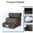 thumbnail image 3 of Dog Stairs Anti-slip Removable Pet 3 Steps Stairs For Small Dog Cat Dog House Pet Ramp Ladder Dog Bed Stairs Pet Supplies-32 step(30x35x20cm), 3 of 5