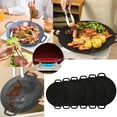 thumbnail image 4 of LILELIS Grill Pan Multifunctional Non Stick Korean Barbecue Pan Baking Pan Portable Griddle with Double Handle for Home Kitchen Camping Travel 1Pc Black One Size, 4 of 4