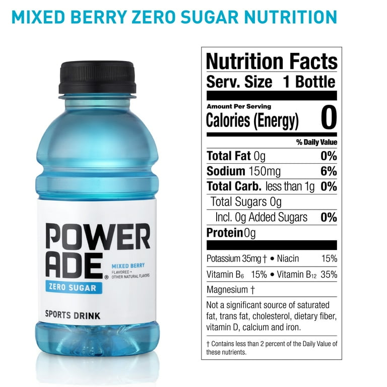 Powerade Zero Sugar Mixed Berry Ion4