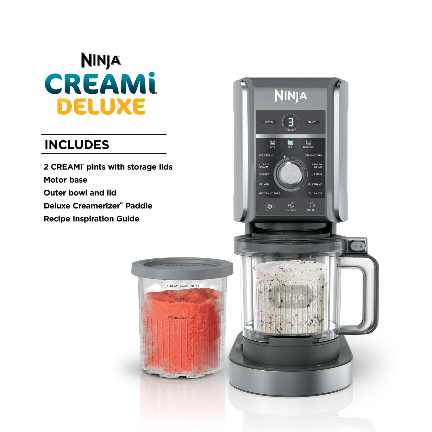 Ninja Creami Deluxe 11-in-1 アイスクリームマシン Ninja CreamDeluxe 11-in-1 Ice Cream, Sorbet and Frozen Treat