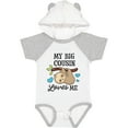 thumbnail image 3 of Inktastic My Big Cousin Loves Me with Sloth and Hearts Boys or Girls Baby Bodysuit, 3 of 5