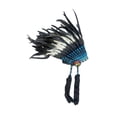 thumbnail image 3 of Tocado de plumas para hombres y mujeres, Halloween, adultos, espectáculo de danza, tocado ., 3 of 9