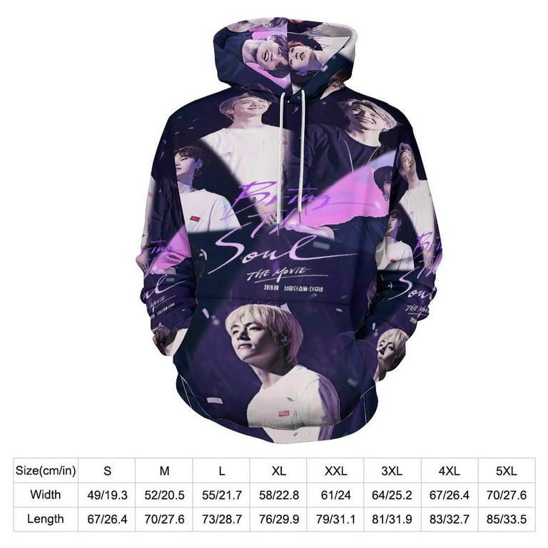 K-Pop BTS Hoodie Love Yourself Sweatshirt Jungkook Suga V RM