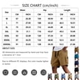 thumbnail image 3 of Garbnen Men Cargo Shorts Quick Dry Men's Bermuda Shorts Drawstring Lightweight Sports Hiking Athletic Shorts for Men with Pockets Gray 5XL, 3 of 5