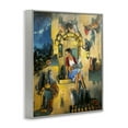 thumbnail image 4 of Stupell Industries Window Scene with Cats Town & City Painting Gray Framed Art Print Wall Art, 11 x 14, 4 of 10
