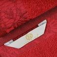 thumbnail image 6 of Superior Wisteria Floral Cotton Bath Towels, Set of 4, Garnet Red, 6 of 8