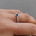thumbnail image 2 of 2.10Ct Round Cut Simulated Sapphire Women's Ring 14K White Gold Plated, 2 of 4