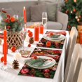 thumbnail image 5 of Merry Christmas Placemats of 4 Brown Old Paper Table Mat Boxes Balls Green Pine Tree Xmas Holiday Party Dinning Decoration 18x12 Inch, 5 of 11