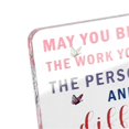 thumbnail image 2 of Clear Desk Decorative Sign Rustic Style Innovative Thickened Wooden Base Acrylic Retirement Table Sign, 2 of 3