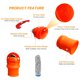 thumbnail image 5 of Cuchillo de pulgar para jardinería, protectores de dedos para frutas y verduras, separador de silicona, herramientas para los dedos, herramientas de jardinería para verduras, recorte de plantas de jar Muyoka Hogar, 5 of 5