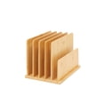 thumbnail image 2 of Bamboo Wooden Mail Holder, File Sorter For Letter And Folder Document Storage, Envelope Organizer With 5 Slots For Office Desk, Countertop, Home Organ, 2 of 5