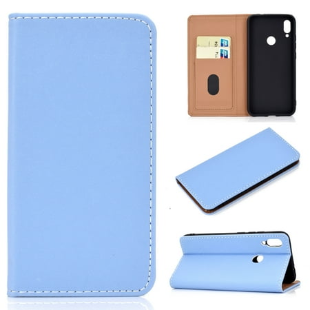 For Xiaomi Redmi Note 7 Solid Color Frosted Magnetic Horizontal Flip Leather Case with Card Slots