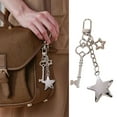 thumbnail image 2 of Star Bag Charm Trendy Bag Accessory Fashion Statement Pendant Gothic Key Pendant, 2 of 14