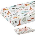 thumbnail image 3 of Housse de Matelas à Langer Douce et Respirante en Coton, Drap de Table à Langer Détachable, Lavable et Réutilisable, Housse de Matelas à Langer pour Tout-Petit de 0 à 3 Ans, 3 of 9