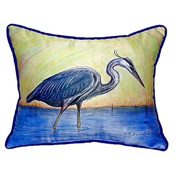 Blue Heron Small Indoor/Outdoor Pillow 11x14