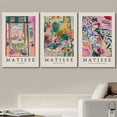 thumbnail image 2 of wall26 Canvas Wall Art Print Set French Floral Rainbow Landscapes Henri Matisse Nature Plants Illustrations Modern Relax/Calm Multicolor for Living Room, Bedroom, Office - 24"x36" x 3 Panel, 2 of 5