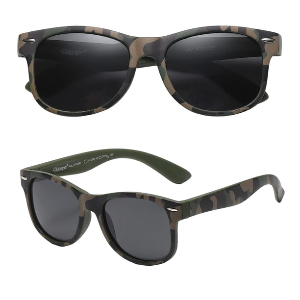 Lentes de Sol PolarSpex para Niños Pequeños UV400 Polarizados con Estuche 2 a 8 Años