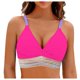 thumbnail image 1 of Traje de Baño de Color Sólido de las Mujeres, Impreso Conservador Plisado una Pieza con Cuello en V para la Playa Y la Piscina, Conjunto de Trajes de Baño de Verano Sexy, 1 of 2