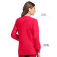 thumbnail image 1 of Landau Veste de Blouse Médicale pour Femmes à 4 Poches : Coupe Classique Décontractée, Col Rond, Boutons Pression devant et Poignets en Tricot 7525, 1 of 5