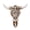 White, variant on Dserhfy Retro Bull Skull Ornament Resin 3D Hollow Bull Skull Wall Sculpture Longhorn Cow Head Wall Art Decor for Living Room