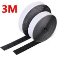 thumbnail image 1 of 1/3/5M Strong Self-adhesive Hook and Loop Fastener Strip Magic Nylon Sticker Scratch Tapes with Glue Strap for DIY Craft 20-50MM Black 3Meter 50mm Wide, 1 of 6