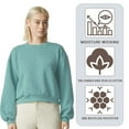 thumbnail image 3 of American Apparel Women's Crewneck Sweatshirt, 70/30Cotton/Polyester Long sleeve Winter Fleece Sweaters (Bone, XL), 3 of 8