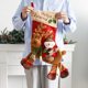 thumbnail image 5 of Medias de Navidad de 17 pulgadas, calcetines de felpa 3D, bolsas de regalo para niños con adorno de muñeco de nieve de Santa, muñeco de nieve Feliz Sencillez, 5 of 5
