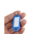 thumbnail image 4 of Plastic Keychain Key ID Label Name Tags Split Metal Ring Assorted Color 50Pcs, 4 of 4
