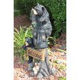 thumbnail image 2 of YTC SUMMIT Climbing Black Bear Cubs Statue Figurine Solar LED Lantern Light Welcome Sign, 2 of 3
