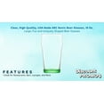 thumbnail image 2 of 10 ARC Nonic Beer Glasses Set, 19 oz. - Clear, Pub, USA made - Green, 2 of 5