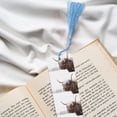 thumbnail image 6 of Kdxio Yak Print Metal Tassel Bookmarks,Perfect Gift for Art Lovers and Bookworms Metal Bookmarks for Women, 6 of 8