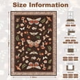 thumbnail image 4 of Bleum Cade 5'x7'Area Rugs for Living Room, Butterfly Mushroom Washable Rug for Bedroom,Ultra Soft Carpet Non Slip Low Pile Stain Resistant for Dining Room Home Decor,Brown, 4 of 10