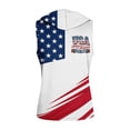 thumbnail image 6 of GrmtClth Usa Flag Hooded Tank Tops for Men Independence Day 4th Of July Slim Fit Gym Hoodie Sleeveless Workout Muscle Shirt Athletic Bodybuilding Clothes Watermelon Red 2XL, 6 of 7